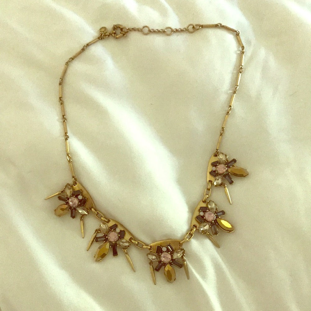 J crew gold statement necklace